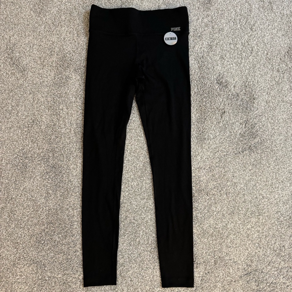 NWT Victoria's Secret PINK Ultimate Size XS Black 26x27 Leggings MSRP $56.95